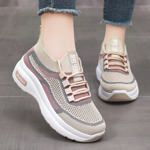 <span class=keywords><strong>Zapatos</strong></span> Casuales Modernos y <span class=keywords><strong>Cómodos</strong></span>, Transpirables <span class=keywords><strong>para</strong></span> <span class=keywords><strong>Mujer</strong></span>, con Suela Gruesa, Plataforma, Punta Redonda - Product Image 5