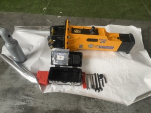Silence Box Type SB20 Disjoncteur hydraulique pour mini pelles Bob Cat Skid Steer Loader 1.2-3 Tonnes Moteur Démolition Travaux <span class=keywords><strong>Ciseau</strong></span> - Product Image 1