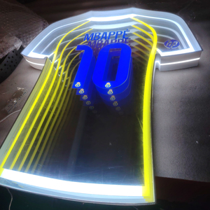 LED Neon Jersey Sign Mane 10 Green Backlit <b>Wall</b> <b>Mount</b> Decorative <b>Light</b> Home Display Static One Color <b>Plug</b> Powered - Product Image 6