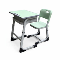 Ensemble table et chaise d'étude réglables en hauteur pour enfants, idéal pour chambre à coucher, bureau d'étudiant – Vente en gros directe usine