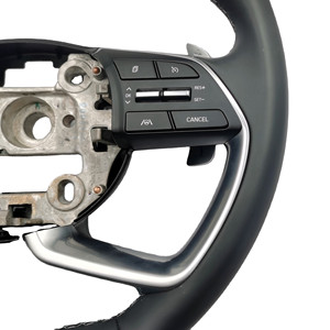 Hyundai Steering <b>Wheel</b> Leather 3 <b>Spoke</b> Classic Style With Multi Function Buttons For Sonata Elantra IX25 - Product Image 3