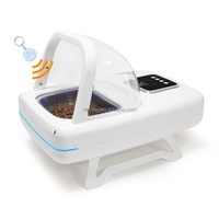 Comedero Inteligente para Perros y Gatos con Chip RFID, Temporizador y Dosificador, para Comida Seca y Húmeda, con Recipiente de Acero Inoxidable