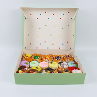 Boîte à fenêtre en papier recyclable pour boulangerie, emballage alimentaire pour biscuits, gâteaux, desserts, impression personnalisée, OEM, ODM, usine