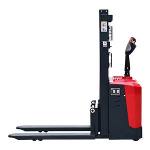 Empilhador De Fábrica Chinesa Guindaste Empilhador Hidráulico Manual Mini Elevador Empilhador Elétrico Uso Do Armazém Estreito 1ton - Product Image 3