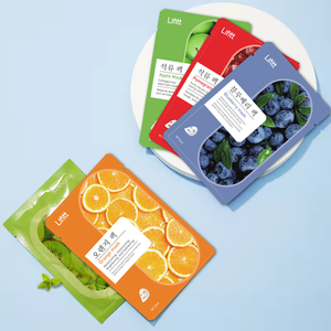 LIFITT Güzellik Yaşlanma Karşıtı Yüz Bakım Meyve Özlü Beyazlatıcı C Vitamini Hyaluronik Asit İnci Özü Deniz Kolajeni Yaprak Maske - Product Image 4