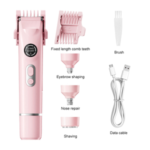 Épilateur électrique 4-en-1 pour femmes et hommes, rasoir double tête, tondeuse pour le <span class=keywords><strong>nez</strong></span>, le bikini, les sourcils, le visage, les jambes et les aisselles - Product Image 6