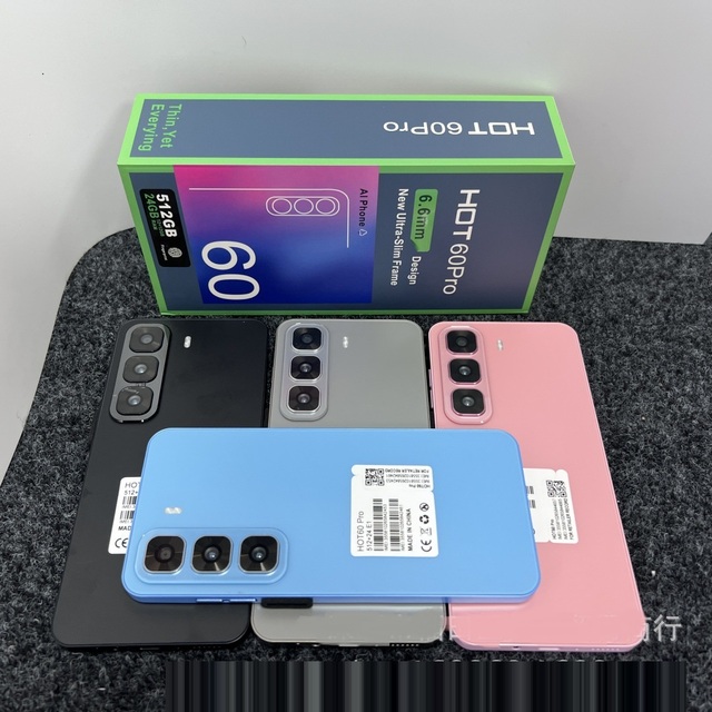Cheap Hot 60 Pro 6.6 Inch Smartphone with 24GB 512GB Perfect for Cross Border Business