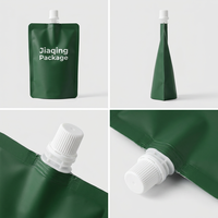 Logo personnalisé imprimé sur les becs verseurs centraux et latéraux pour les sachets à bec verseur pour les boissons liquides et les produits boissonnels