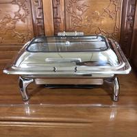 Anpassbare Größen Weiß-Gold Chafing Dish Buffet-Set für Hotel- und Restaurantnutzung