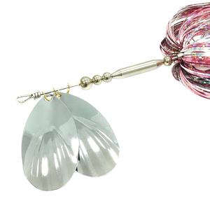 45g cuchillas dobles cuchara grande cebo de natación agua salada Lucio Muskie pesca en línea Spinner señuelo de Metal - Product Image 5
