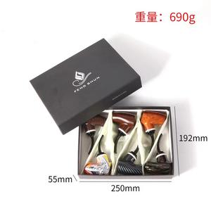 71 थोक लकड़ी के मैनुअल तंबाकू पाइप लाल लकड़ी के कस्टम राल उपहार बॉक्स के साथ - Product Image 6