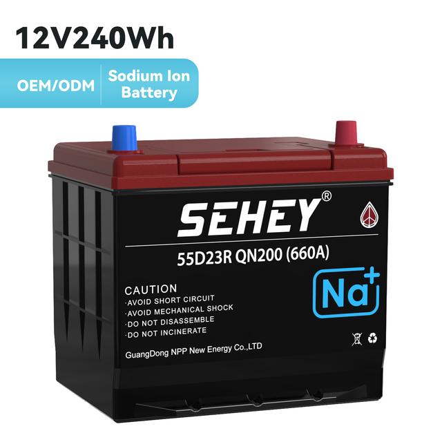 SEHEY NA+1 ZEBRA Sodium Ion Car Starting Battery 12V 480Wh 900CCA High-Performance Automotive SIB Battery 3-5 Year Warranty