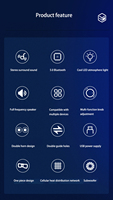 Le plus récent haut-parleur bluetooth coloré rvb boîte à musique gamme complète haut-parleur sans fil tablette-éclairage rvb haut-parleur de jeu joueurs en plein air