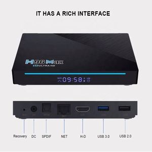 H96 MAX Rockchip RK3566 8+128GB 8K Streaming STB Smarter OTT Set-top Box, el Mejor Decodificador de TV <span class=keywords><strong>Android</strong></span> <span class=keywords><strong>Pro</strong></span> de Google para Europa, España y EE. UU. - Product Image 5