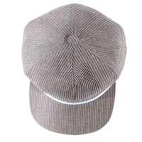 Topi Snapback Polos Sporty High-end Laris Manis, Topi Kasual Unisex, Topi Baseball Dad Hat Berbahan Corduroy dengan Pinggiran Rata