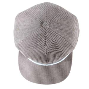 핫 세일 고급 스포츠 플레인 스냅백 캡 유니섹스 캐주얼 모자 코듀로이 플랫 브림 야구 모자 - Product Image 5