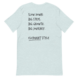 T-shirt brodé en coton Think Ocean Elephant Aspirations - Product Image 4