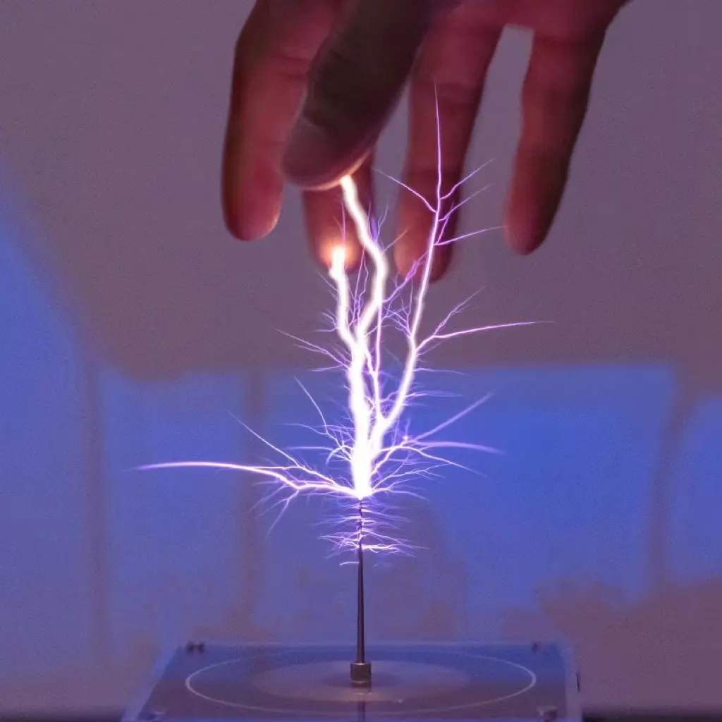 2023 Now Gaya Star Music Tesla Coil Tinggi 10 Cm Dapat Menyentuh Thunder