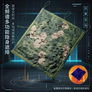 Multi Spectrum Camouflage Netting Nylon Polyester Jungle Use Anti Radar Outdoor Training - Product Image 1
