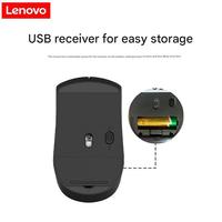 Mouse Nirkabel Lenovo M211 Asli 2.4GHz Ringan Optik untuk Pelajar dan Rumah