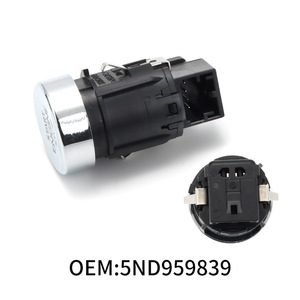 ปุ่มสตาร์ทแบบไร้กุญแจสำหรับรถยนต์ Volkswagen Tiguan รุ่น 5ND959839 วัสดุ ABS เชื่อมต่อแบบมีสาย - Product Image 4