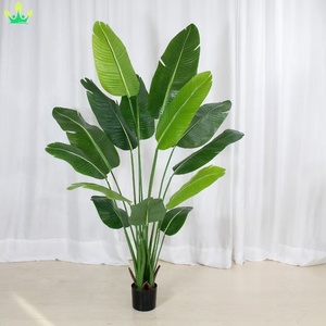 Palmiers artificiels de <span class=keywords><strong>voyageur</strong></span>, feuilles de bananier, arbres d'intérieur, simulation de bonsaï, décoration pour la maison, le jardin, les anniversaires, les mariages et Noël - Product Image 2
