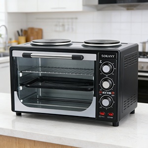 <span class=keywords><strong>Four</strong></span> électrique à <span class=keywords><strong>bouton</strong></span>-poussoir, avec plateaux de cuisson multicouches, arrêt automatique, haute puissance, pour usage familial - Product Image 6