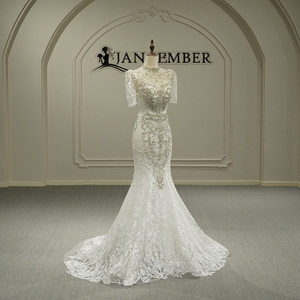 Robe de mariée sirène Gt26046 pour mariées, corset sexy à manches longues, appliques modernes, style vintage - Product Image 2