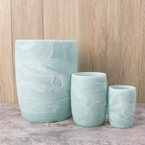 Perle trasparenti di fabbrica personalizzate di alta qualità 5 pezzi di accessori per il bagno Set decorazioni per il bagno di casa - Product Image 6