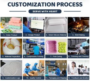 أدوات مطبخ غير لاصقة مضادة للانزلاق ومقاومة للحرارة، طقم أدوات مطبخ سيليكون من 12 قطعة، ملعقة طهي مقاومة للحرارة العالية - Product Image 6