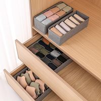 Organiseurs de tiroirs pour chaussettes et sous-vêtements, séparateurs pliables en tissu pour commodes et placards, et bacs de rangement pour vêtements et vêtements de bébé