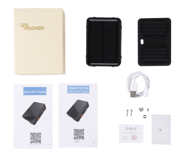 V44 4G Solar Gps Tracker Temperature Detection GPS Tracker Health Step IP67 Waterproof Solar Power Charging Cow Sheep Tracker