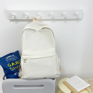 กระเป๋าเป้สะพายหลังนักเรียนสีพื้นเรียบง่ายใหม่ สำหรับเด็กผู้หญิง เด็กผู้ชาย  กระเป๋าเดินทางใส่หนังสือ  กระเป๋านักเรียนวัยรุ่น - Product Image 3