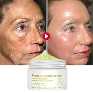 Beauty-crema de suero complejo péptido, crema facial antiedad y antiarrugas, colágeno, 50g