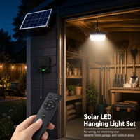 Lampe Solaire LED Extérieure Suspendue IP65 Style Européen avec Détecteur de Mouvement pour Cour et Jardin ; Installation Séparée avec Boîtier de Contrôle Indépendant