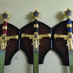 Masonic Flaming Sword Best Quality Customized Swords freemason Cosplay
