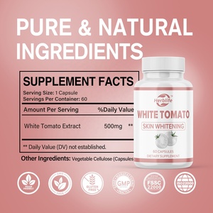 Suplementos de Tomate Blanco OEM ODM, Extracto de Tomate Blanco, Cápsulas Blanqueadoras para Blanquear la Piel - Product Image 3