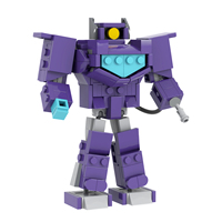 Bloques de Construcción MOOXI MOC1697, 230 Piezas, Robot Deformable, Regalo DIY, Rompecabezas, Juego de Bloques de Construcción de Anime Educativos de Plástico, Juguetes para Niños