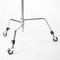 Roues de support d'éclairage pour trépied de support C avec support d'éclairage de tube de 25mm de diamètre