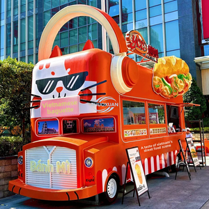 8m Custom AVIA Single Decker Bus Dining Cart Food Trailer <b>Drink</b> <b>Bar</b> Truck Aluminum Fiberglass - Product Image 4