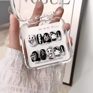 <span class=keywords><strong>Uñas</strong></span> Postizas <span class=keywords><strong>de</strong></span> Alta Calidad para Halloween, 10 Piezas, Diseño Único, Puntas Cortas, <span class=keywords><strong>Acrílicas</strong></span>, Hechas a Mano, para Damas - Product Image 5