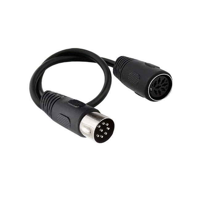 High Quality Mini DIN RCA Cable 6-Pin 8-Pin 9-Pin Male-Female Connector to MIDI DIN PVC Jacket in Stock for Computer