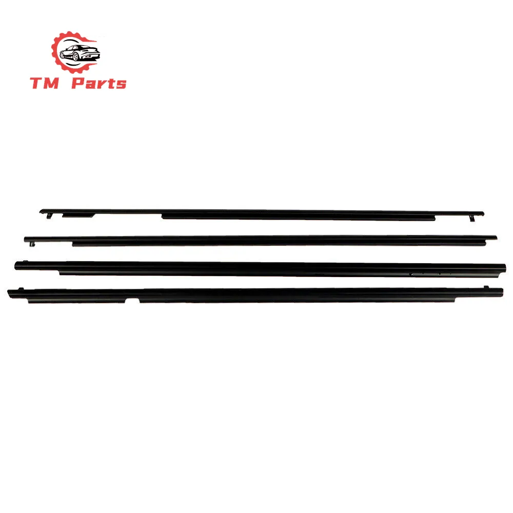 4Pcs Car Window Weatherstrip For Toyota 4 Runner 09-21Car Weatherstrip Window Moulding Trim Seal Black Car Window Weather Strip