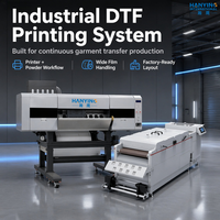 Nueva Impresora DTF Industrial Completamente Automática de 70 cm con 6 Cabezales de Impresión I3200, Agitador Automático de Tinta DTF para Producción en Masa