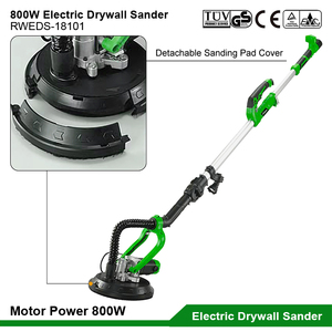 Lijadora Eléctrica de Pared de 800W, Herramienta Industrial para Pulir Superficies de Pared, Lijadora de Pared con Luz LED y Barra Extensible - Product Image 5