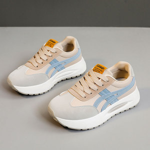 2026 New Design Breathable Lightweight Anti-Slippery Comfort Loafers Height Increasing Walking <b>Shoes</b> for Women - Product Image 2