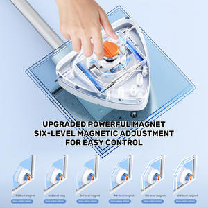Fournitures de <span class=keywords><strong>nettoyage</strong></span> de <span class=keywords><strong>vitres</strong></span> extérieures magnétiques 8-40Mm Nettoyeur de <span class=keywords><strong>vitres</strong></span> magnétiques à 6 niveaux réglables double face <span class=keywords><strong>pour</strong></span> grands appartements - Product Image 6