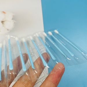 Hisopo de limpieza de esmalte de <span class=keywords><strong>uñas</strong></span> algodón <span class=keywords><strong>rosa</strong></span> individual envuelto portátil auricular - Product Image 6