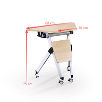 Table pliante pour salle de formation, mobilier scolaire pour étudiants, table de conférence