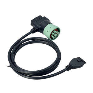 Lector <span class=keywords><strong>de</strong></span> Códigos AOTAI J1939 OBD, Adaptador <span class=keywords><strong>de</strong></span> 9 Pines Macho a 16 Pines y 10 Pines, Compatible con PT30 ELD Logbook ECM con DOT, Universal para Camiones - Product Image 3